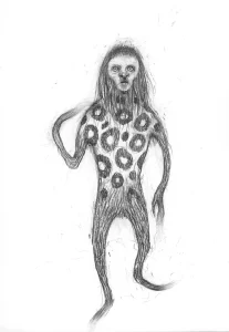 Title: Who, me?, 2023, pencil on paper, cm 29,7 x 21. Courtesy the artist.